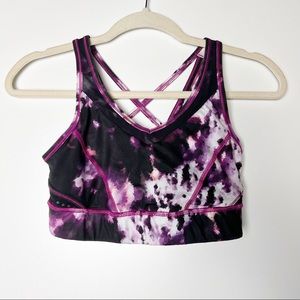 Lululemon purple tie dye sports bra top